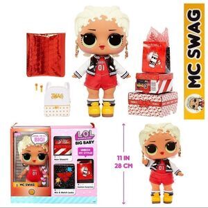 NEW!🔥 LOL Surprise BIG! Baby MC Swag 11 inch Large Doll with Colorful Su…
